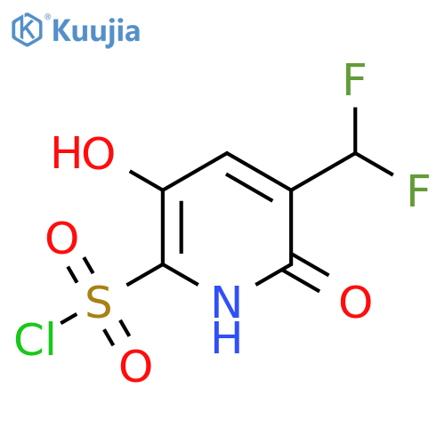 3-(Difluoromethyl)-2,5-dihydroxypyridine-6-sulfonyl chloride structure