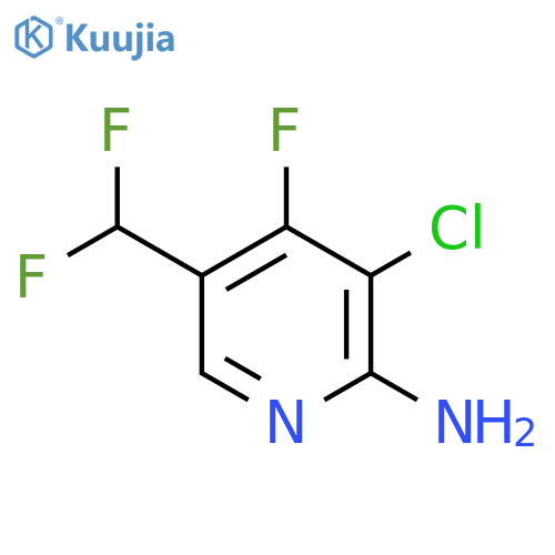2-Amino-3-chloro-5-(difluoromethyl)-4-fluoropyridine structure
