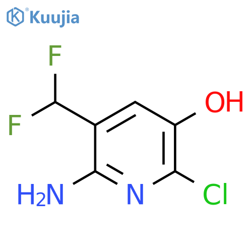 2-Amino-6-chloro-3-(difluoromethyl)-5-hydroxypyridine structure
