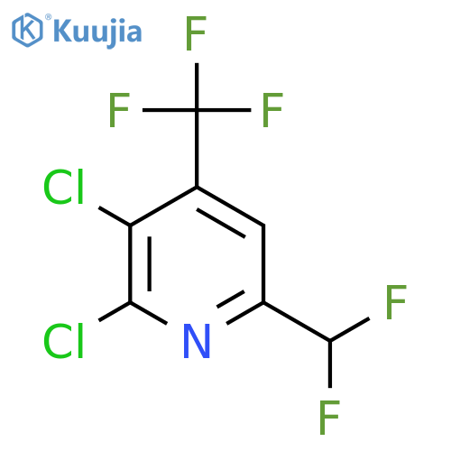 2,3-Dichloro-6-(difluoromethyl)-4-(trifluoromethyl)pyridine structure