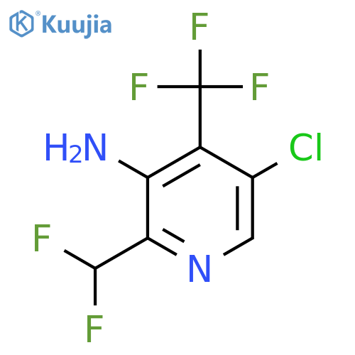 3-Amino-5-chloro-2-(difluoromethyl)-4-(trifluoromethyl)pyridine structure