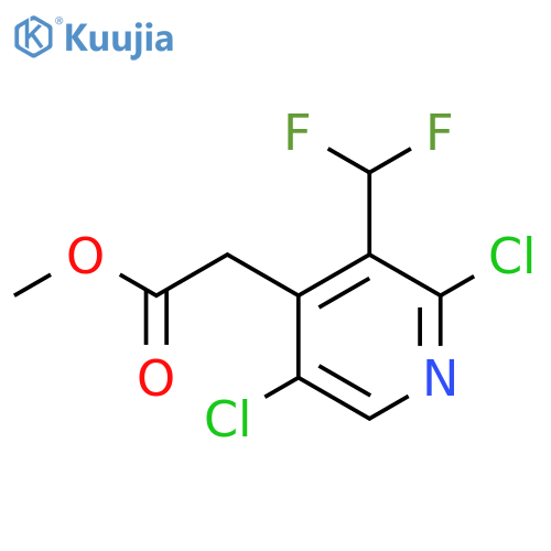 Methyl 2,5-dichloro-3-(difluoromethyl)pyridine-4-acetate structure