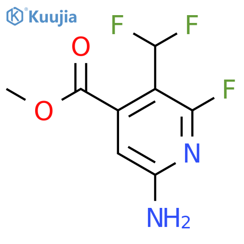 Methyl 6-amino-3-(difluoromethyl)-2-fluoropyridine-4-carboxylate structure