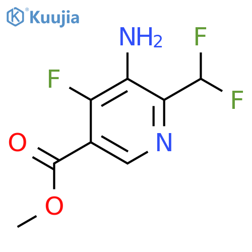 Methyl 3-amino-2-(difluoromethyl)-4-fluoropyridine-5-carboxylate structure