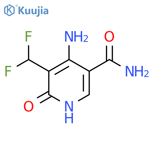 4-Amino-3-(difluoromethyl)-2-hydroxypyridine-5-carboxamide structure