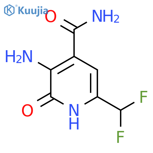3-Amino-6-(difluoromethyl)-2-hydroxypyridine-4-carboxamide structure