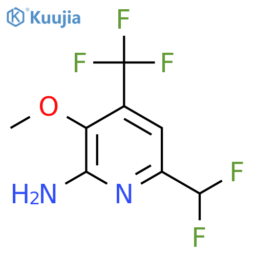 2-Amino-6-(difluoromethyl)-3-methoxy-4-(trifluoromethyl)pyridine structure