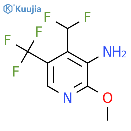 3-Amino-4-(difluoromethyl)-2-methoxy-5-(trifluoromethyl)pyridine structure