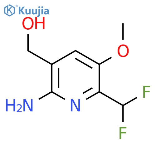 2-Amino-6-(difluoromethyl)-5-methoxypyridine-3-methanol structure