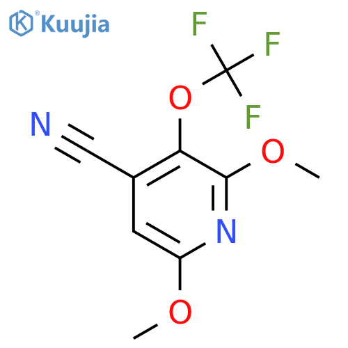 4-Cyano-2,6-dimethoxy-3-(trifluoromethoxy)pyridine structure