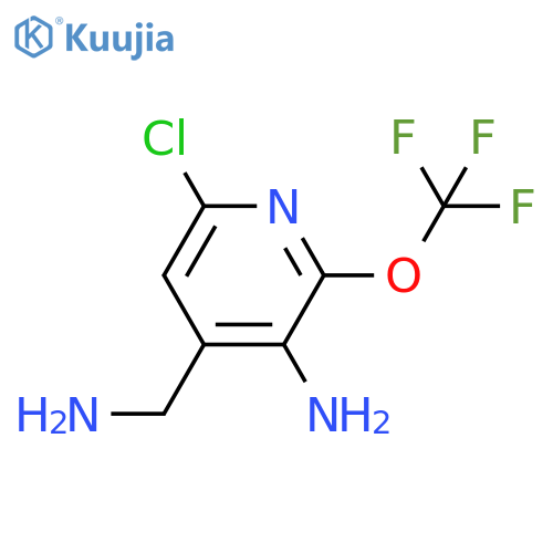 3-Amino-4-(aminomethyl)-6-chloro-2-(trifluoromethoxy)pyridine structure