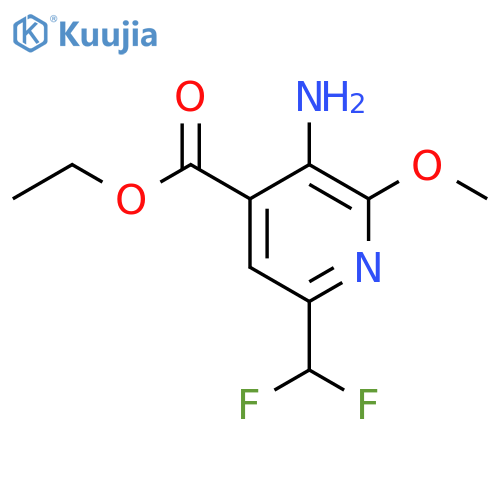 Ethyl 3-amino-6-(difluoromethyl)-2-methoxypyridine-4-carboxylate structure
