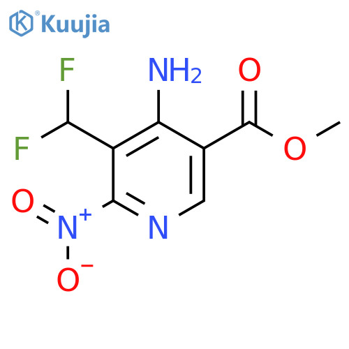 Methyl 4-amino-3-(difluoromethyl)-2-nitropyridine-5-carboxylate structure