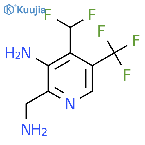 3-Amino-2-(aminomethyl)-4-(difluoromethyl)-5-(trifluoromethyl)pyridine structure