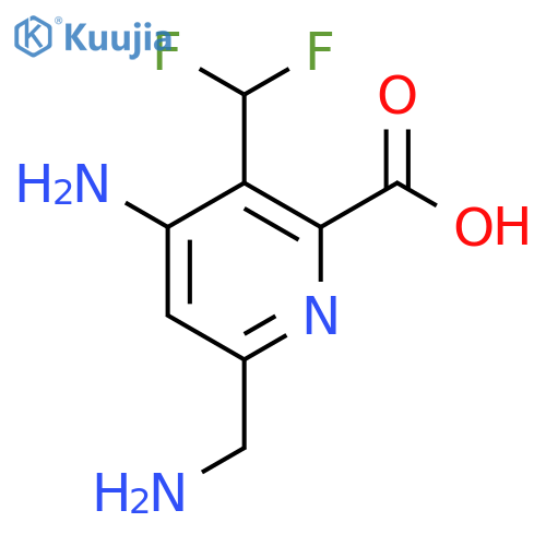 4-Amino-6-(aminomethyl)-3-(difluoromethyl)pyridine-2-carboxylic acid structure