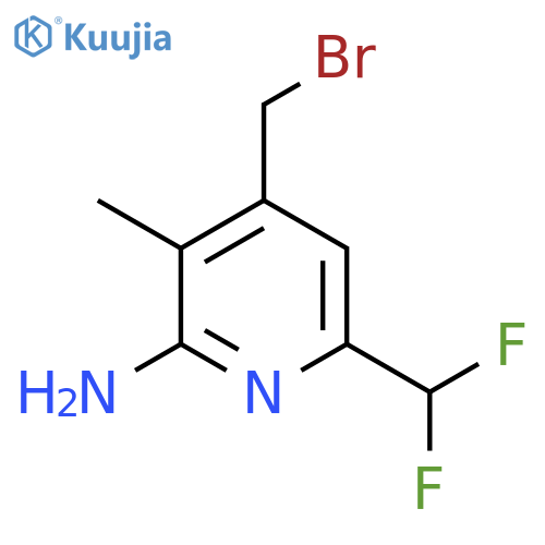 2-Amino-4-(bromomethyl)-6-(difluoromethyl)-3-methylpyridine structure