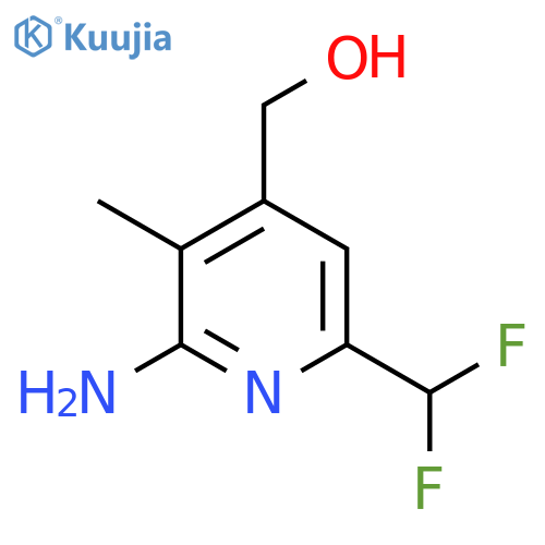 2-Amino-6-(difluoromethyl)-3-methylpyridine-4-methanol structure