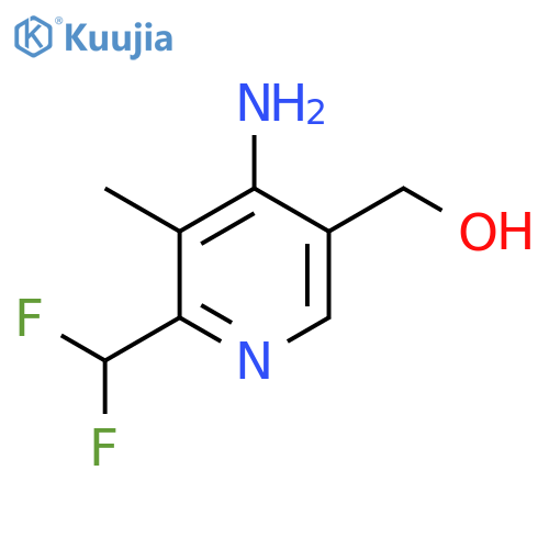 4-Amino-2-(difluoromethyl)-3-methylpyridine-5-methanol structure