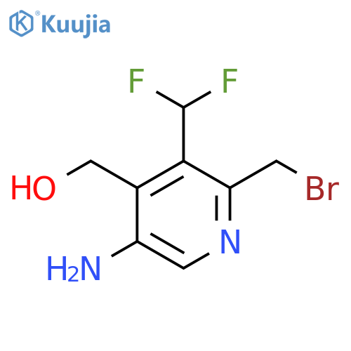 5-Amino-2-(bromomethyl)-3-(difluoromethyl)pyridine-4-methanol structure