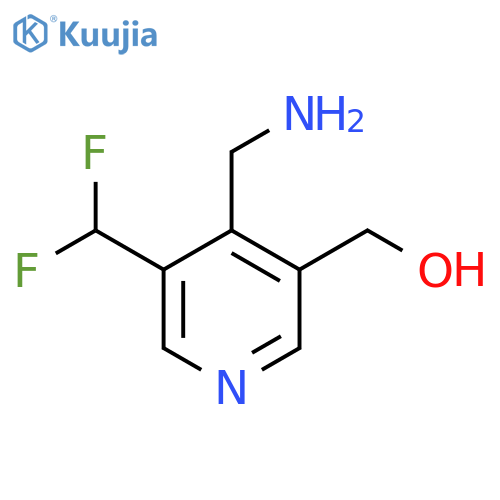 4-(Aminomethyl)-3-(difluoromethyl)pyridine-5-methanol structure