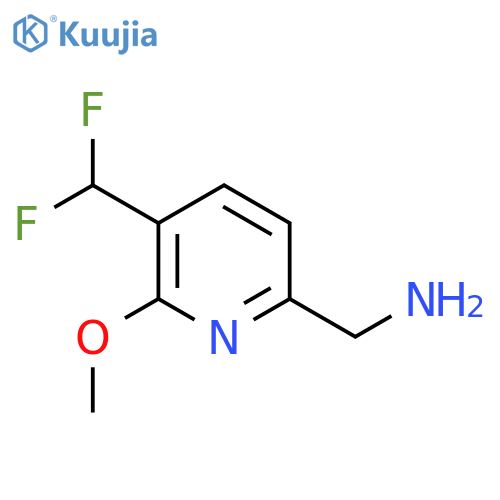 6-(Aminomethyl)-3-(difluoromethyl)-2-methoxypyridine structure