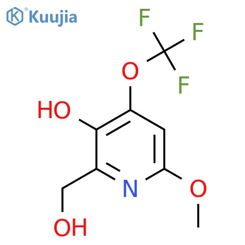 3-Hydroxy-6-methoxy-4-(trifluoromethoxy)pyridine-2-methanol structure
