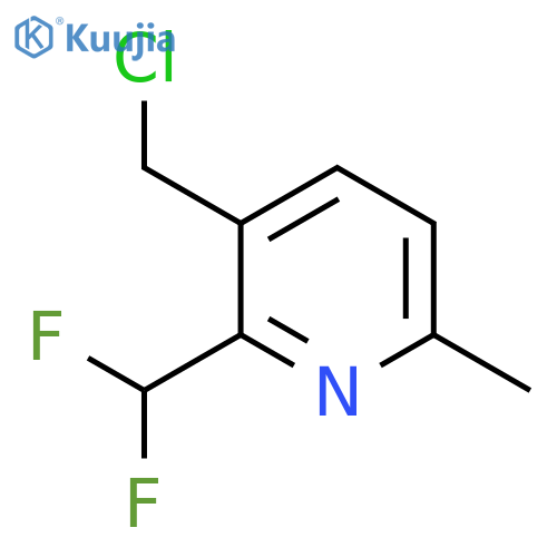 3-(Chloromethyl)-2-(difluoromethyl)-6-methylpyridine structure