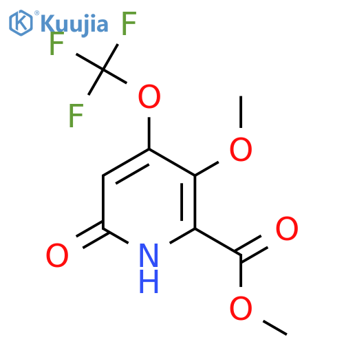 Methyl 6-hydroxy-3-methoxy-4-(trifluoromethoxy)pyridine-2-carboxylate structure