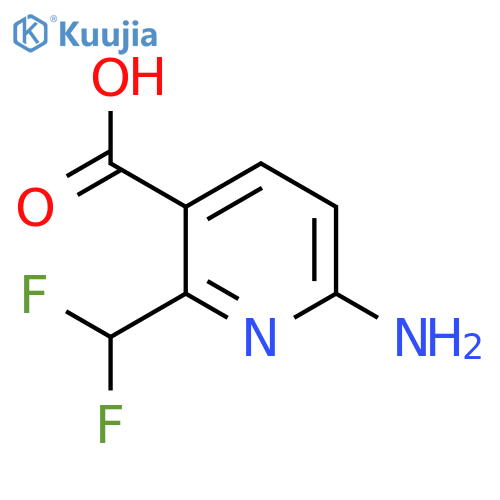6-Amino-2-(difluoromethyl)pyridine-3-carboxylic acid structure