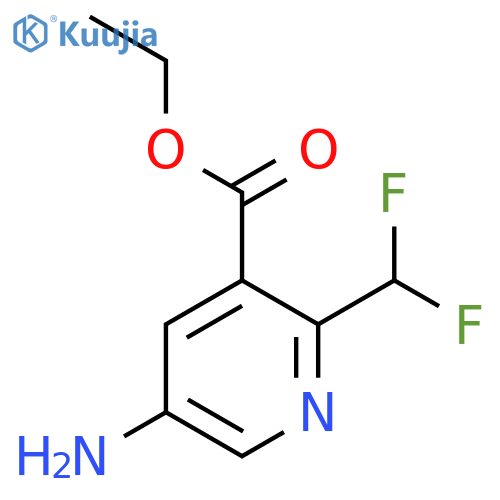 Ethyl 5-amino-2-(difluoromethyl)pyridine-3-carboxylate structure