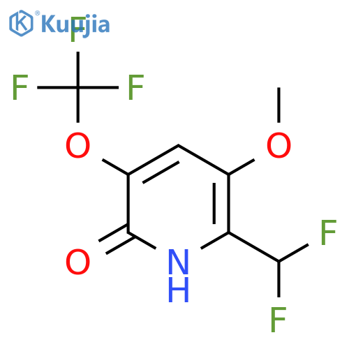 2-(Difluoromethyl)-6-hydroxy-3-methoxy-5-(trifluoromethoxy)pyridine structure
