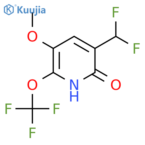 3-(Difluoromethyl)-2-hydroxy-5-methoxy-6-(trifluoromethoxy)pyridine structure