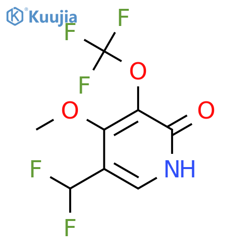 5-(Difluoromethyl)-2-hydroxy-4-methoxy-3-(trifluoromethoxy)pyridine structure