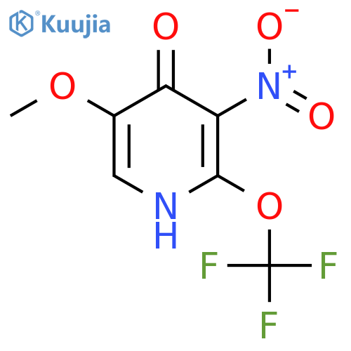 4-Hydroxy-5-methoxy-3-nitro-2-(trifluoromethoxy)pyridine structure