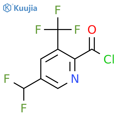 5-(Difluoromethyl)-3-(trifluoromethyl)pyridine-2-carbonyl chloride structure