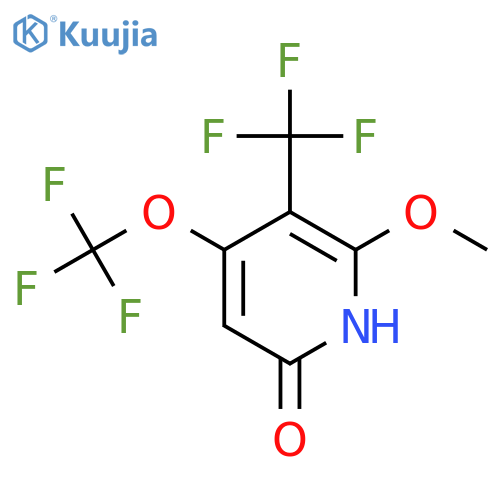 6-Hydroxy-2-methoxy-4-(trifluoromethoxy)-3-(trifluoromethyl)pyridine structure