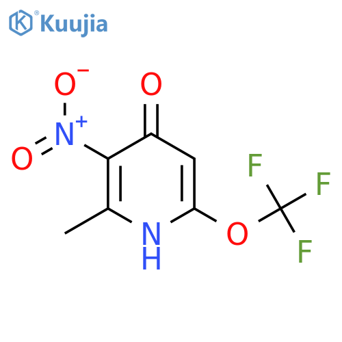 4-Hydroxy-2-methyl-3-nitro-6-(trifluoromethoxy)pyridine structure