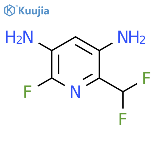 3,5-Diamino-2-(difluoromethyl)-6-fluoropyridine structure