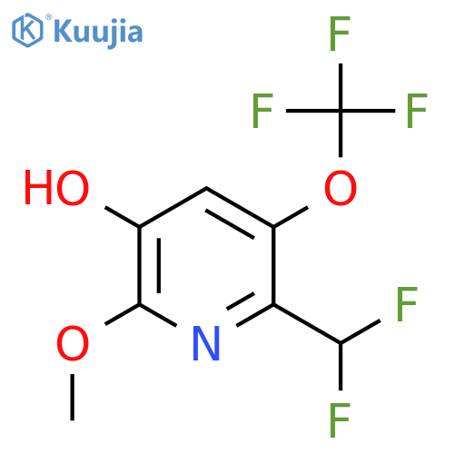 2-(Difluoromethyl)-5-hydroxy-6-methoxy-3-(trifluoromethoxy)pyridine structure