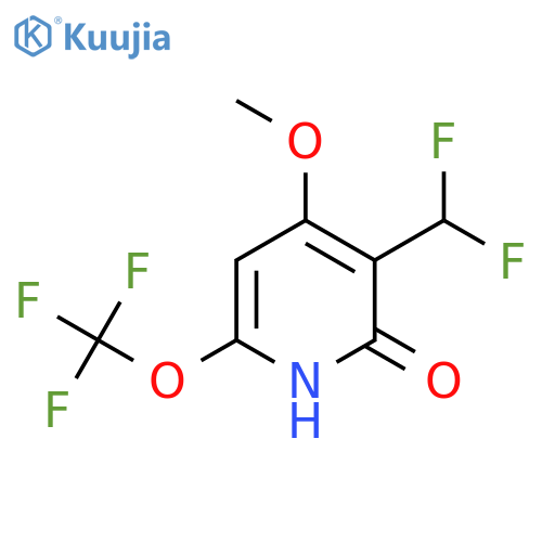 3-(Difluoromethyl)-2-hydroxy-4-methoxy-6-(trifluoromethoxy)pyridine structure