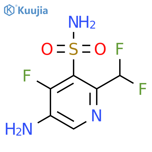 5-Amino-2-(difluoromethyl)-4-fluoropyridine-3-sulfonamide structure