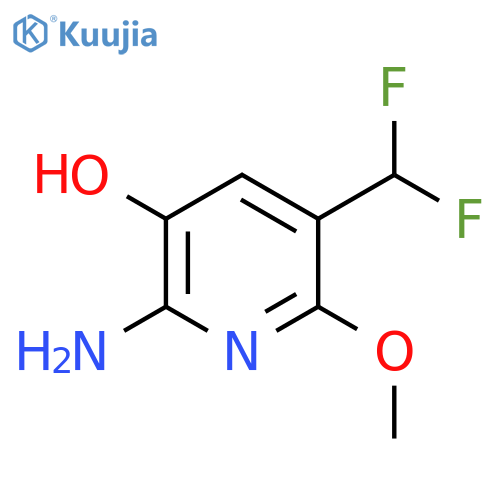 2-Amino-5-(difluoromethyl)-3-hydroxy-6-methoxypyridine structure