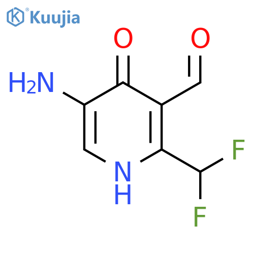 5-Amino-2-(difluoromethyl)-4-hydroxypyridine-3-carboxaldehyde structure