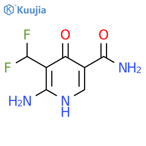2-Amino-3-(difluoromethyl)-4-hydroxypyridine-5-carboxamide structure