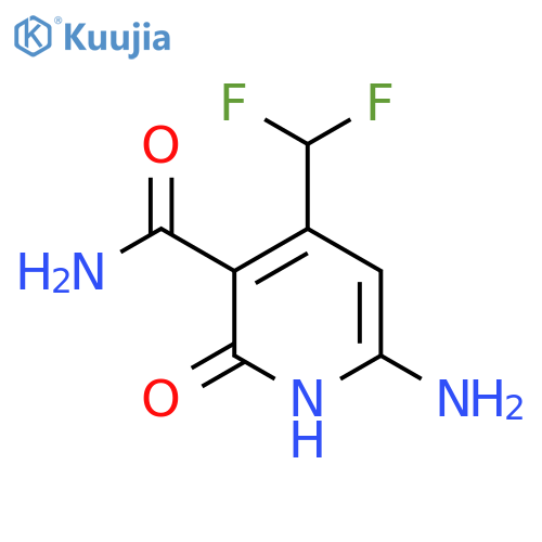6-Amino-4-(difluoromethyl)-2-hydroxypyridine-3-carboxamide structure