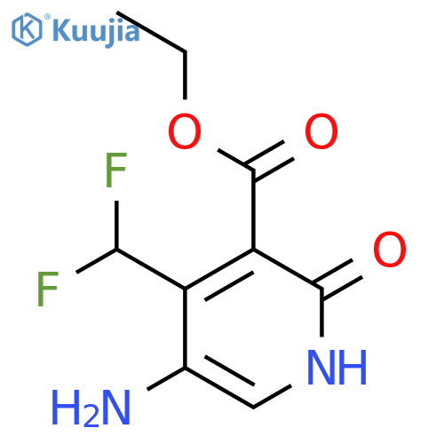 Ethyl 5-amino-4-(difluoromethyl)-2-hydroxypyridine-3-carboxylate structure