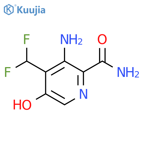 3-Amino-4-(difluoromethyl)-5-hydroxypyridine-2-carboxamide structure