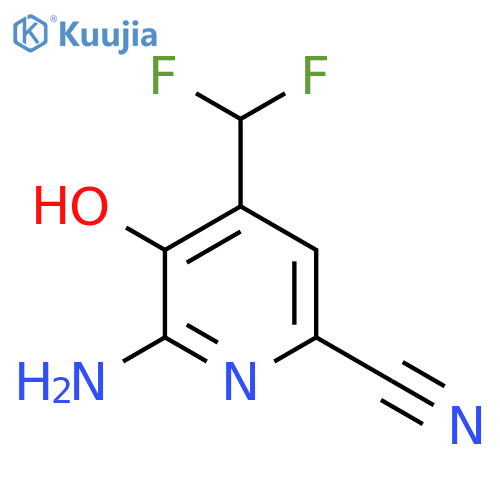 2-Amino-6-cyano-4-(difluoromethyl)-3-hydroxypyridine structure