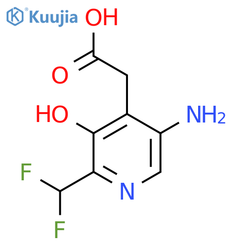 5-Amino-2-(difluoromethyl)-3-hydroxypyridine-4-acetic acid structure