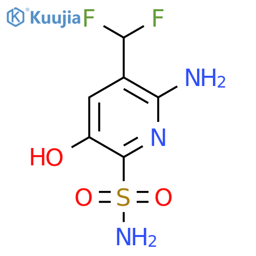 2-Amino-3-(difluoromethyl)-5-hydroxypyridine-6-sulfonamide structure
